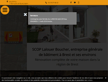 Tablet Screenshot of lalouer-boucher.com